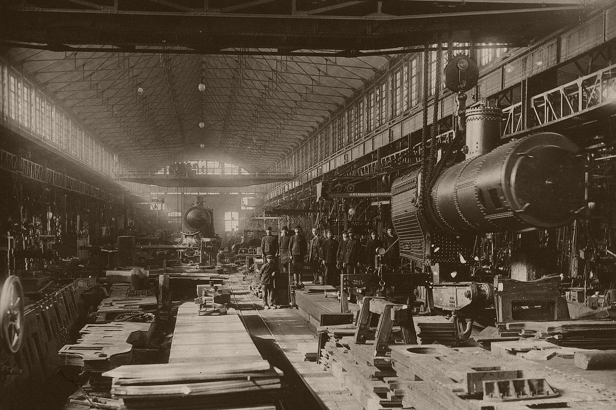 Паровозо-механическая мастерская. 1915 год