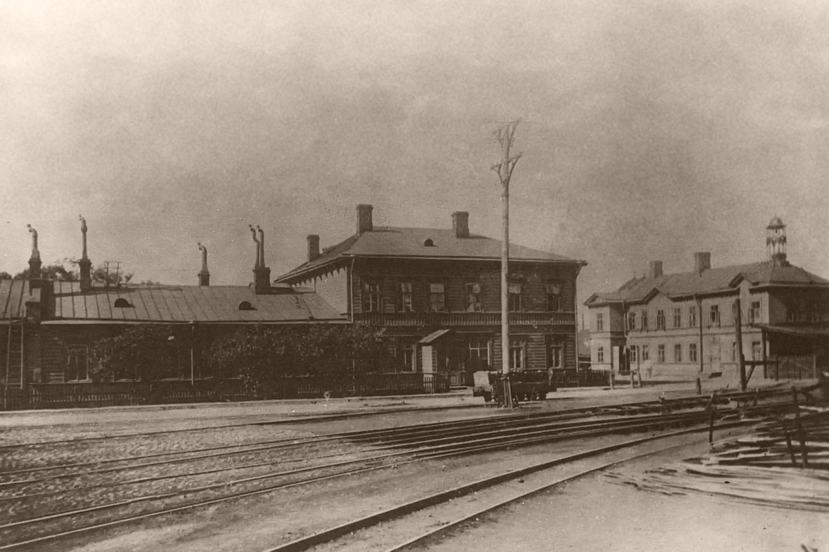 Вид на контору Путиловского завода. 1880-e годы