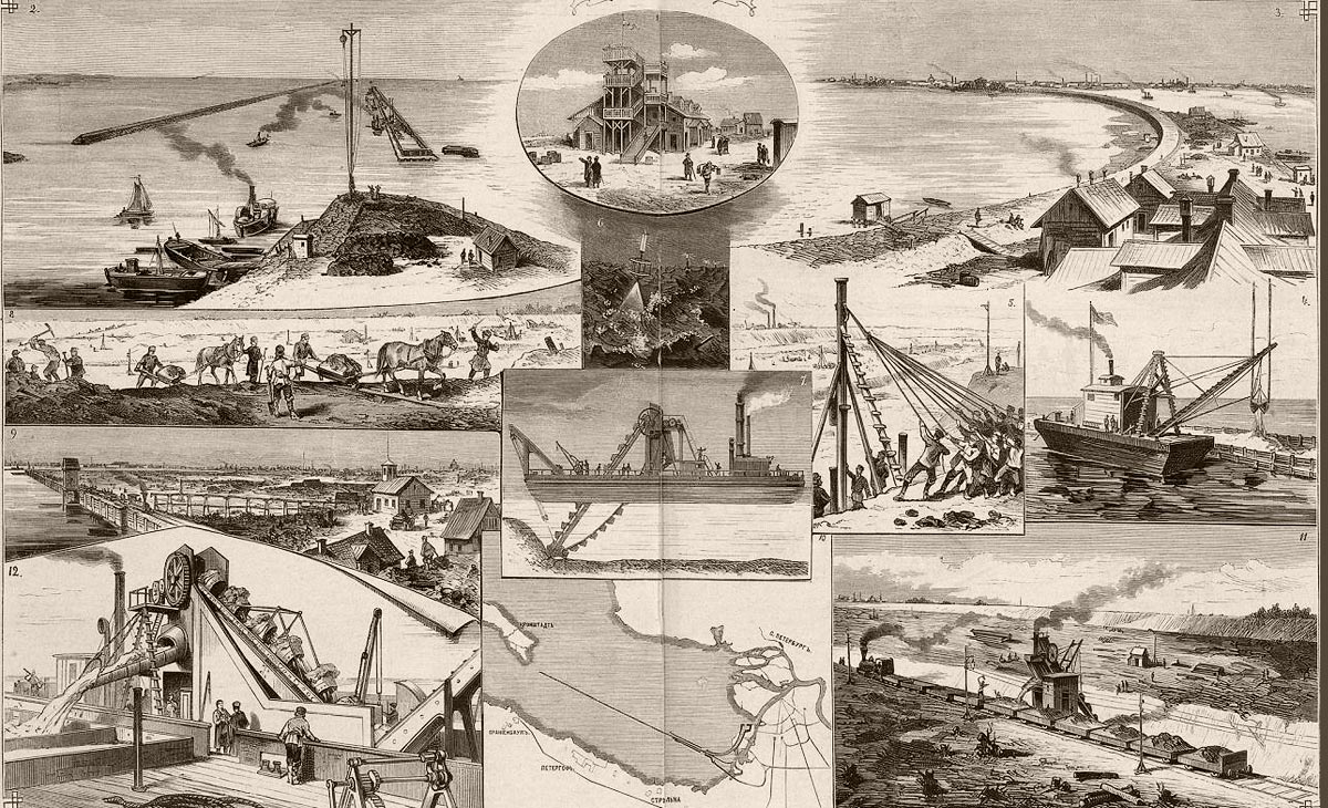 Открытие Морского канала в Санкт-Петербурге. Всемирная Иллюстрация, 1885 год