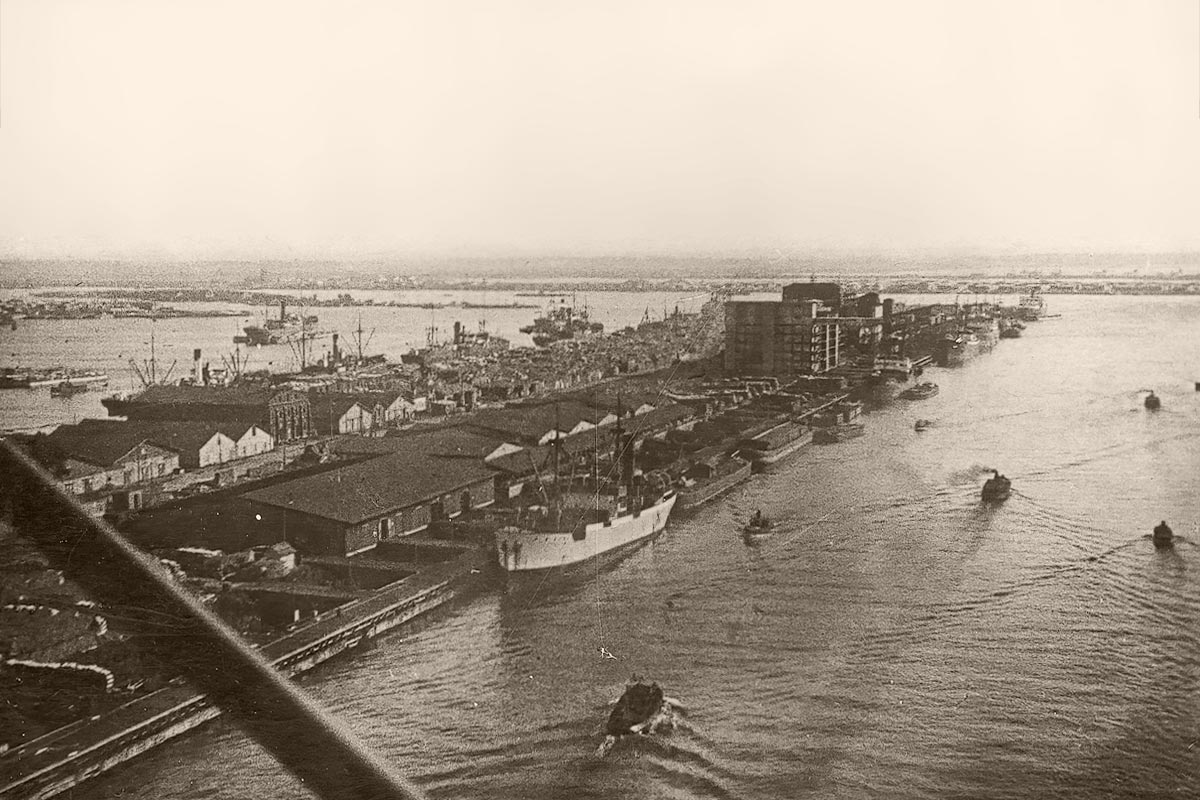 Морской канал торгового порта Петрограда. Около 1930 года