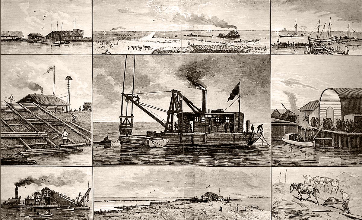 Открытие Морского канала в Санкт-Петербурге. Всемирная Иллюстрация, 1885 год