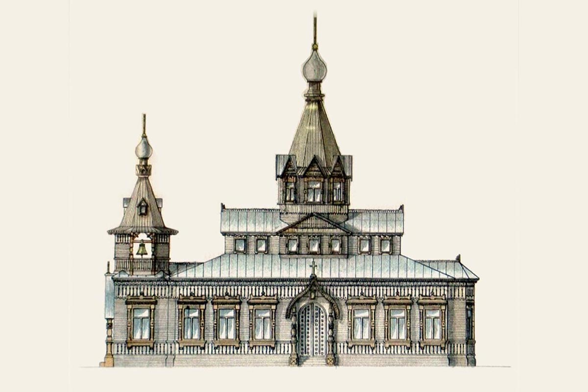 Нереализованный проект деревянной церкви 